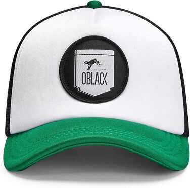 Чоловіча бейсболка-тракер Oblack Classic Total Black, універсальний розмір, зелена