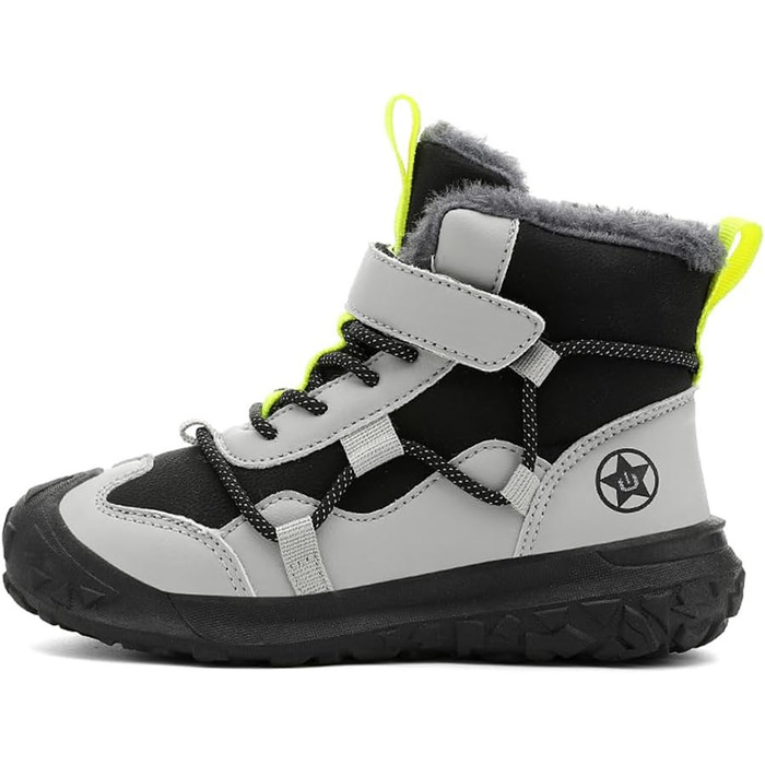 Дитячі зимові черевики Kinder Baumwolle, розмір 28-41, сірий колір