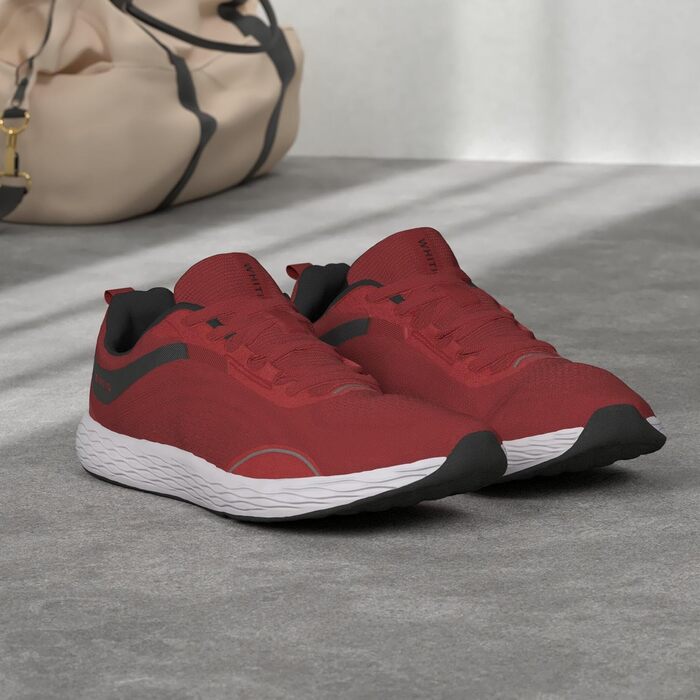 Чоловічі бігові кросівки WHITIN Zero Drop з широкою передньою частиною (44 EU, Червоні)