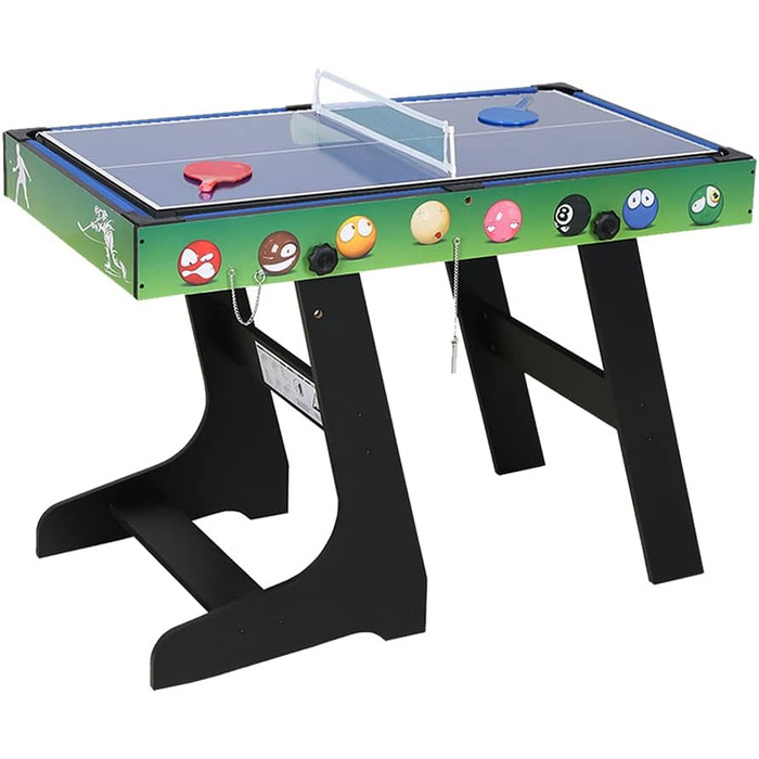 Спортивний ігровий стіл 4 FT 4-в-1 Steady: Білліард/Снукер, Футбол, Настільний теніс, Хокей