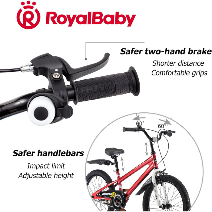 Дитячий велосипед Royal Baby BMX для хлопчиків і дівчаток, фрістайл