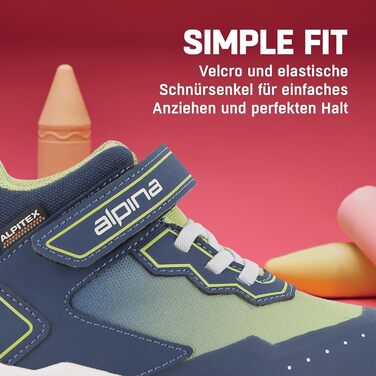 Дитячі трекінгові черевики Alpina Breeze Jr Mid – водонепроникні, з мембраною Alpitex та антиковзкою підошвою, розміри 36-39