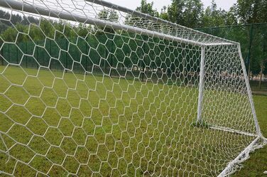 Мережа футбольні ворота Aoneky 7.3x2.4м, біла - запасна сітка для тренувань (5/7/11 осіб)