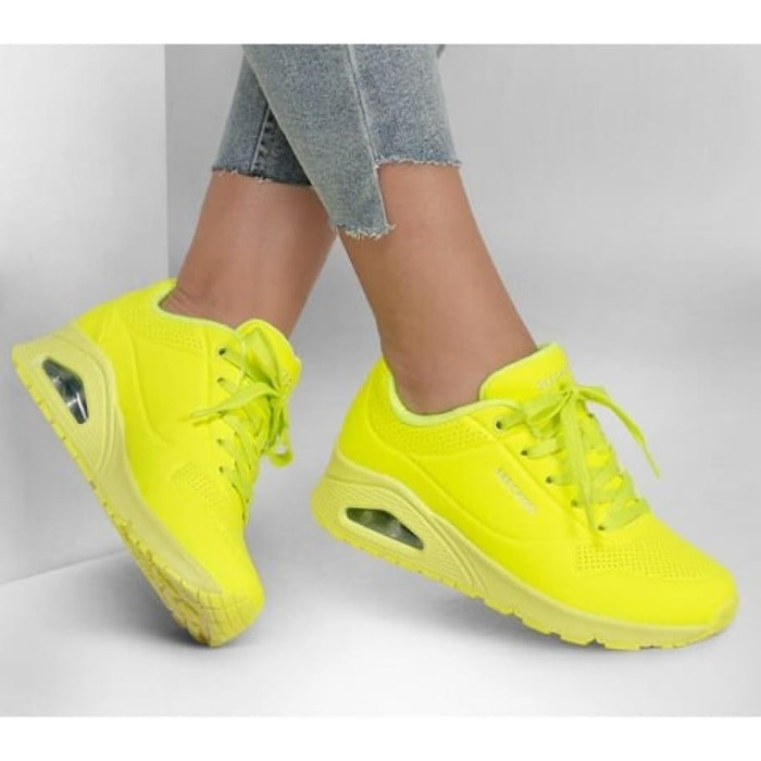 Кросівки жіночі Skechers UNO 73667/NORG жовті, розмір 39 EU - оригінальні та зручні