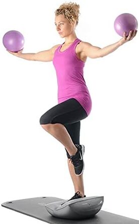 Фітнес м'яч Pilates MAXAFE 15,2 см, синій, спеціальна фіолетова серія