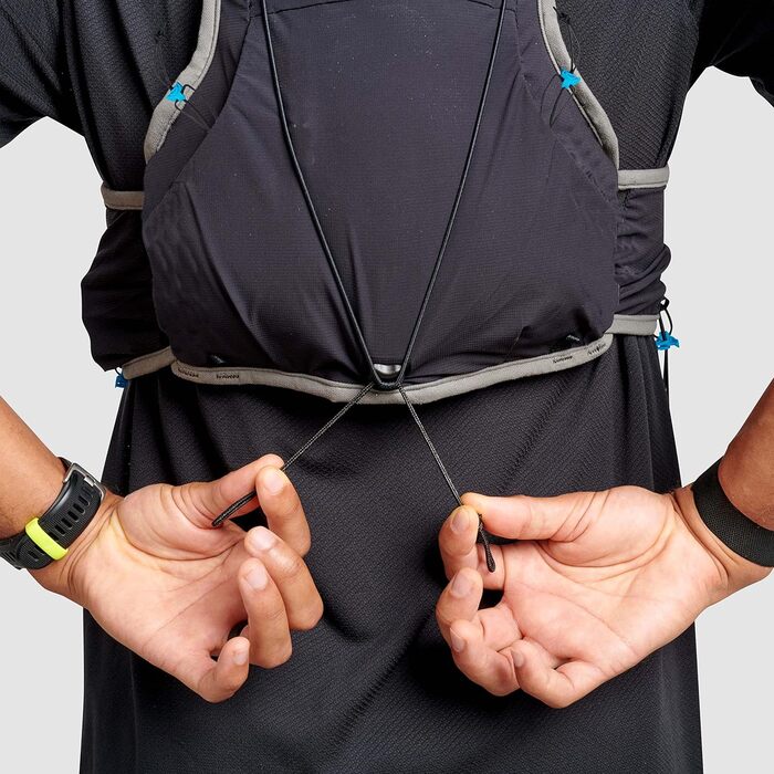 Чоловічий біговий жилет Ultimate Direction Race Vest 6.0, онікс, розмір S – трейловий рюкзак для бігу
