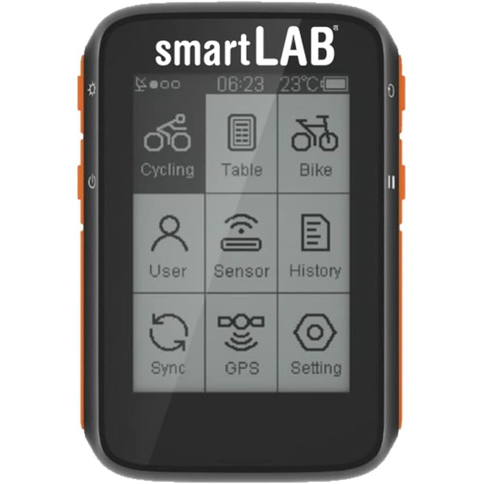 Велокомп’ютер smartLAB bike1 з GPS, ANT+ та Bluetooth, 2,4'' LCD, одометр для велосипеда