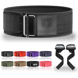 Пояс для важкої атлетики BEAR GRIP, самозамикаючий, преміум, для кросфіту, пауерліфтингу та бодібілдингу, унісекс