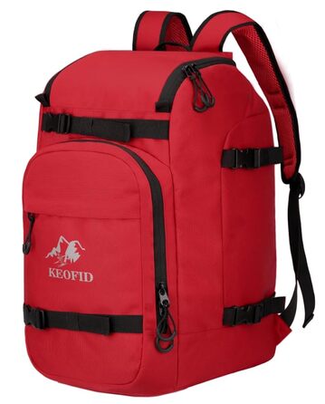 Чохол для лиж KEOFID: універсальний рюкзак-сумка для лиж та сноуборду (50л, червоний)
