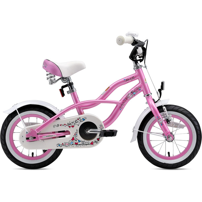 Дитячий велосипед BIKESTAR Cruiser 12 дюймів для дівчаток від 3 років