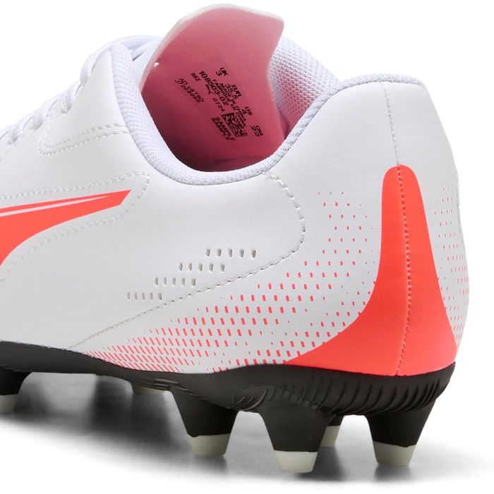Дитячі футбольні бутси PUMA Vitoria II FG/AG Jr для футболу, 32 EU, білий/червоний