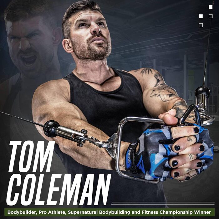 Фіннес RDX Рукавички для тренувань, важкої атлетики та фітнесу (армійний зелений, L)