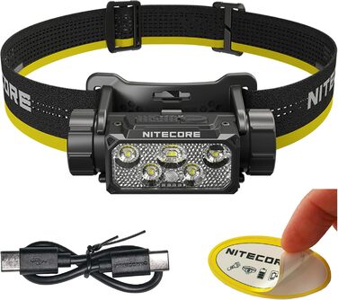 Ліхтар Nitecore HC70 UHE: 1600 люмен, USB-C, тривалий час роботи, біле та червоне світло для промисловості, полювання, пошуку та рятування, спелеології