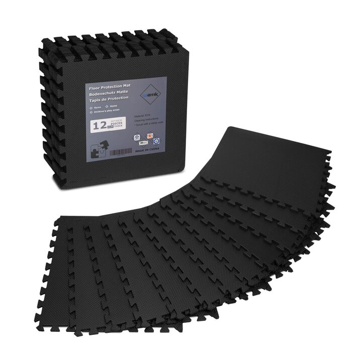Захисні мати для підлоги 50x50 см (12 шт., 3м²) - Puzzle, фітнес, спорт, йога