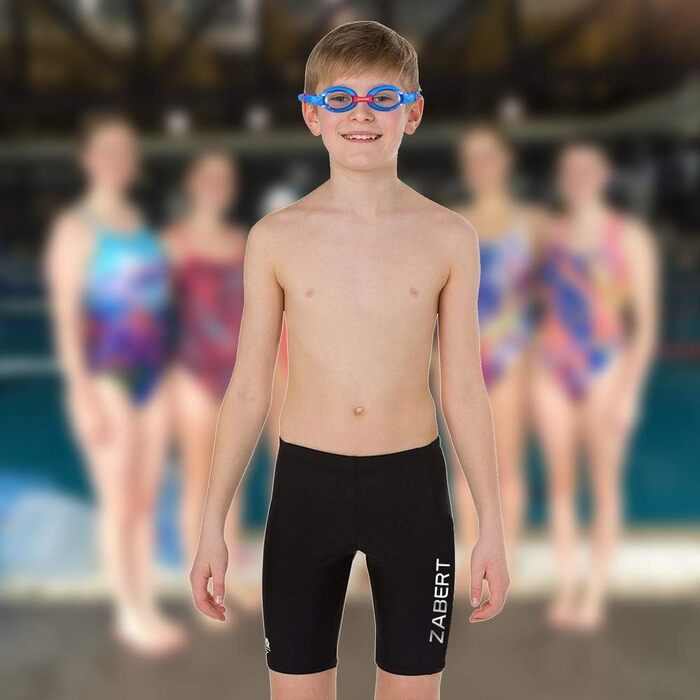 Дитячі окуляри для плавання K20 (2 шт.), антизапарник, захист від УФ, 3-10 років, блакитний + червоний