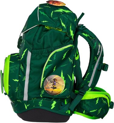 Комплект ергономічного шкільного рюкзака ergobag для 1 класу початкової школи, 6 предметів, унісекс, колір Bärtastisch - Зелений