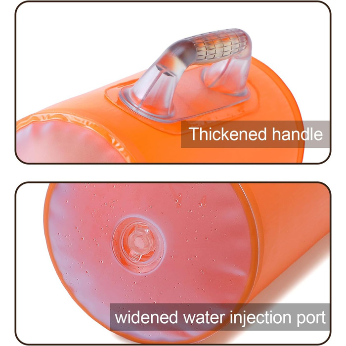 Водні гантелі Deiris: набір для заповнення водою, вага до 14 кг (пара), для силових тренувань та фітнесу
