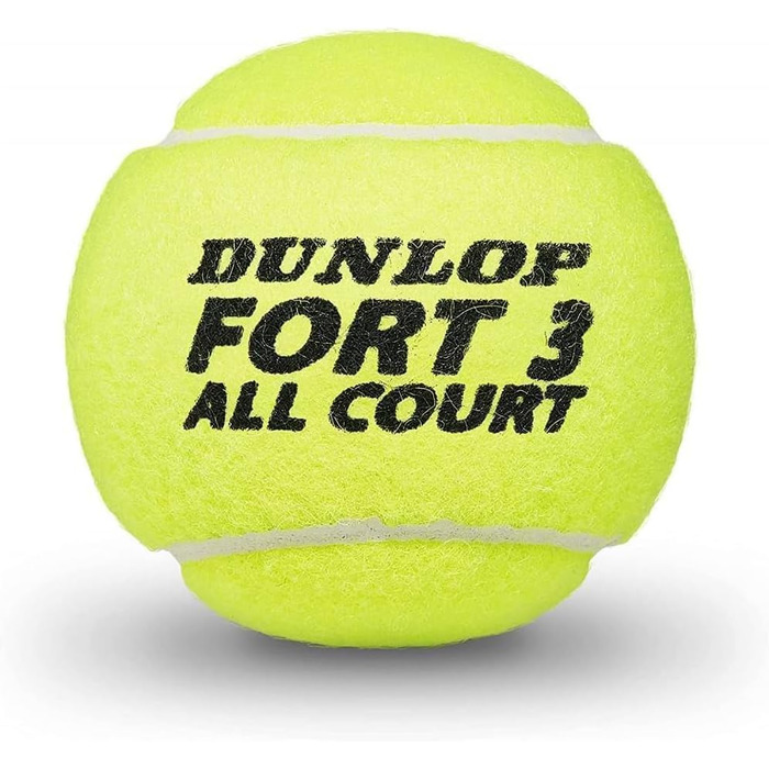 Тенісні м'ячі Dunlop Fort All Court, 9 штук (3x3), універсальні