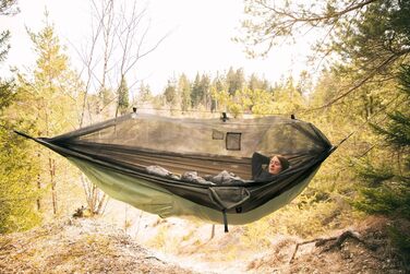 Гамак трекінговий Amazonas Trekking Set XXL Ultra-Light з москітною сіткою та термозахистом, до 150 кг