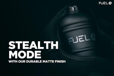 Спортивна пляшка для води Fuel24 на 2,2 л з кришкою Pop-up або трубочкою, велика ємність, без BPA, чорна