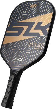 Професійна ракетка для піклболу SLK Helix Pro 2024, гібридна поверхня з карбону і скловолокна, термоформований карбоновий сердечник, максимальний контроль, GoldMaze
