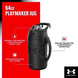 Спортивна пляшка Under Armour Playmaker Sport-Krug, 1.8 л, ізольована, чорна
