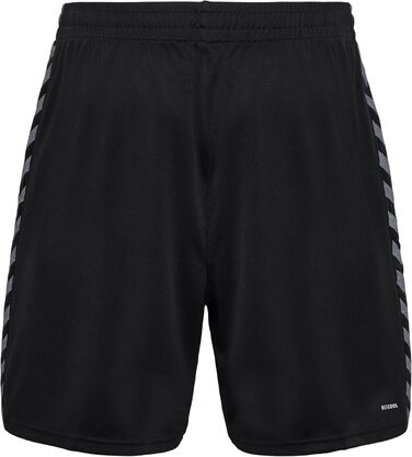 Чоловічі спортивні шорти Hummel Authentic PL — тренувальні шорти з регульованим поясом, дихаючі та швидкосохнучі, 100% перероблений поліестер, чорні