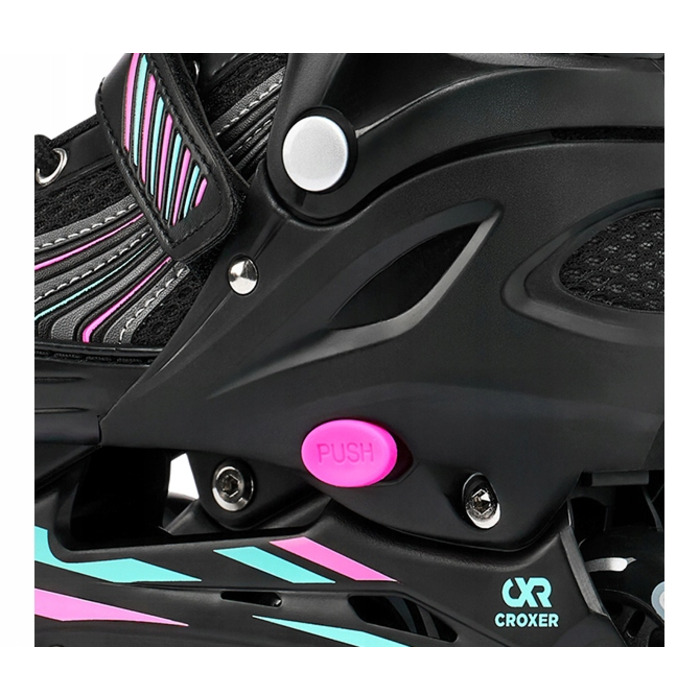 Роликові ковзани 3в1 Croxer Optima, регульовані, Mint/Pink, розмір 35-38