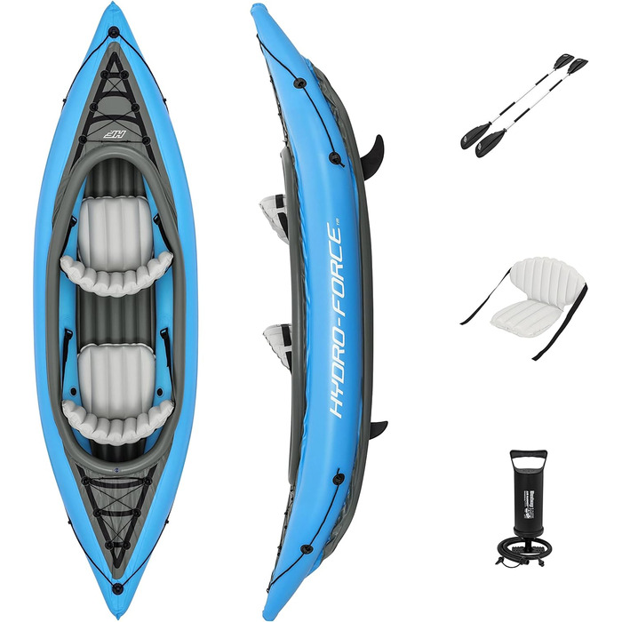 Надувний каяк Bestway Hydro-Force Cove Champion X2 331x88x45 см, комплект