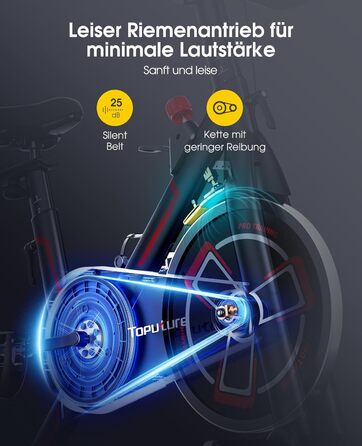 Велотренажер Heimtrainer з APP-трекінгом, магнітний опір, фітнес для дому, комфортне сидіння, безшумний ремінний привід, до 150 кг