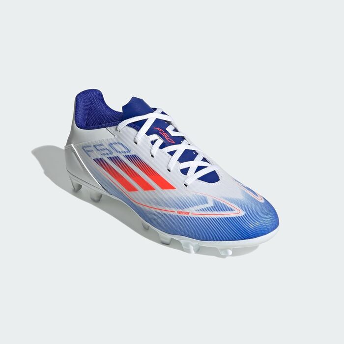 Бутси для футболу Adidas F50 Club Unisex, 44 2/3 EU, Cloud White/Solar Red/Lucid Blue
