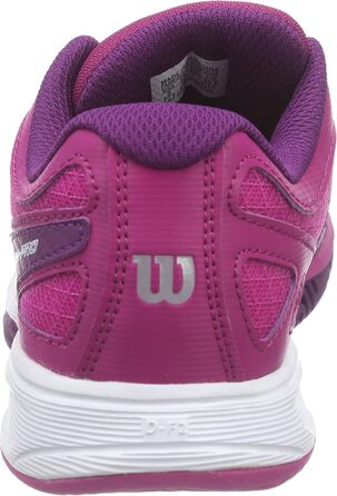 Тенісні кросівки Wilson RUSH PRO Unisex для дітей, 39 EU, кольори Fiesta Pink, Wilson Dark Plumberry, Clementin