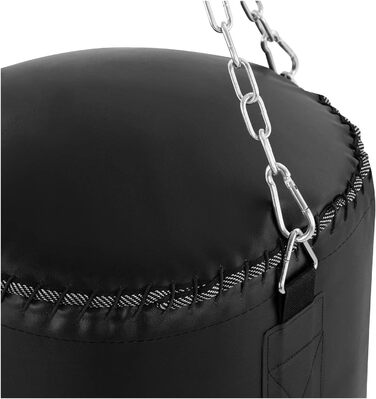 Боксерський мішок Gymrex, наповнений, для дорослих, Ø 40 x 120 см, підвісний, з чотириточковим сталевим ланцюгом, для дому, для боксу, пісочний мішок