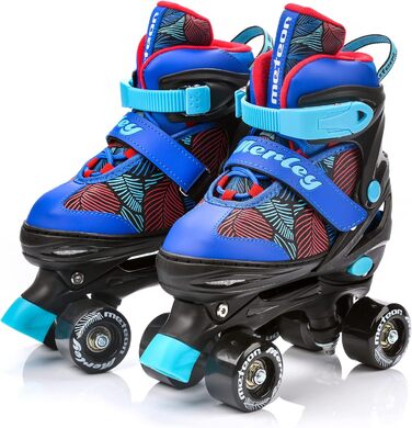 Роликові ковзани Meteor Retro Rollschuhe - стильні ролики 80-х для дітей та юнацтва. Quad Skate, регульований розмір (L 39-43), 5 кольорів.