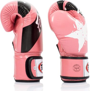 Боксерські рукавички Fairtex BGV1 14 oz рожеві для муай-тай, боксу, ММА, унісекс, легкі та ударопоглинаючі