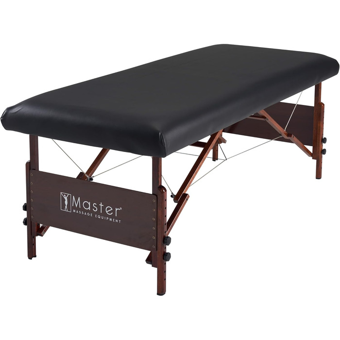 Захисний водонепроникний чохол для масажного столу Master Massage з PU шкіри, чорний, стійкий до олії