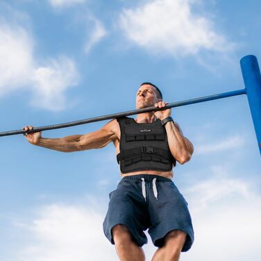 Вага для тренувань DH FitLife, регульована, 10/20 кг, чорна | Вага для бігу та силових тренувань, для жінок та чоловіків