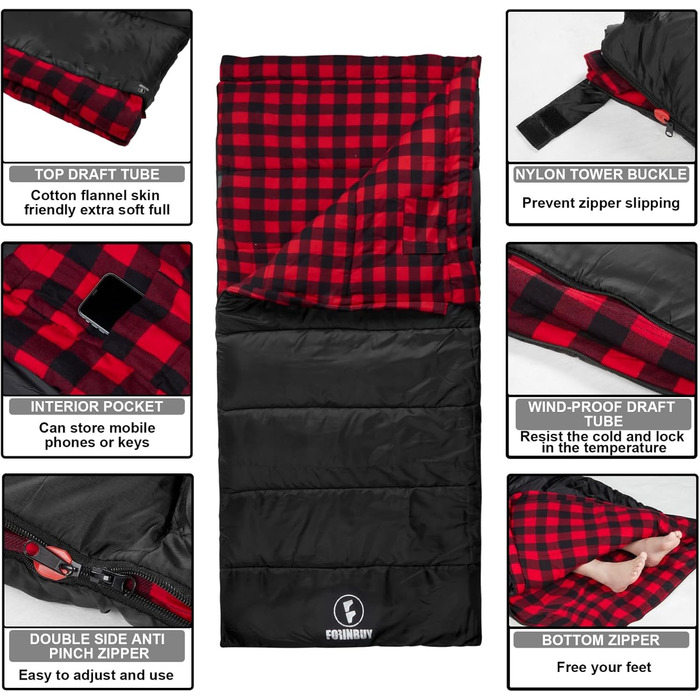 Спальний мішок фланелевий теплий 3-4 сезони XXL з бавовняним утеплювачем для дорослих, відпочинку на природі, риболовлі, кемпінгу, походів, легкий, для дому та вулиці, блакитний з 2lbs наповнювачем (червоний з 2lbs наповнювачем)