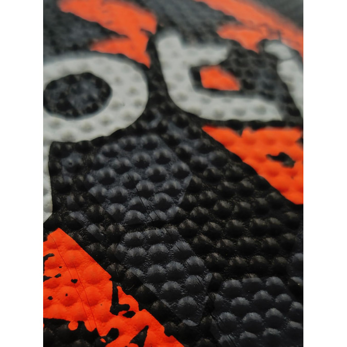 Баскетбольний м'яч OPTIMUM: зносостійкий, для гри в приміщенні та на вулиці, оптимальний контроль та точність (Розмір 7, ЧОРНИЙ/ОРАНЖЕВИЙ)