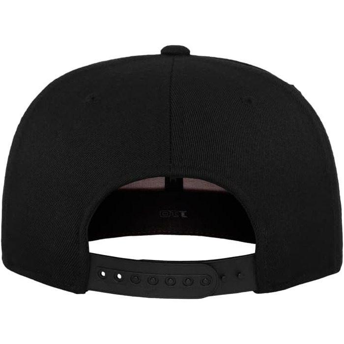 Кепка-снэпбек Flexfit для дорослих, регульована модель Fitted Snapback, бордова (універсальний розмір)