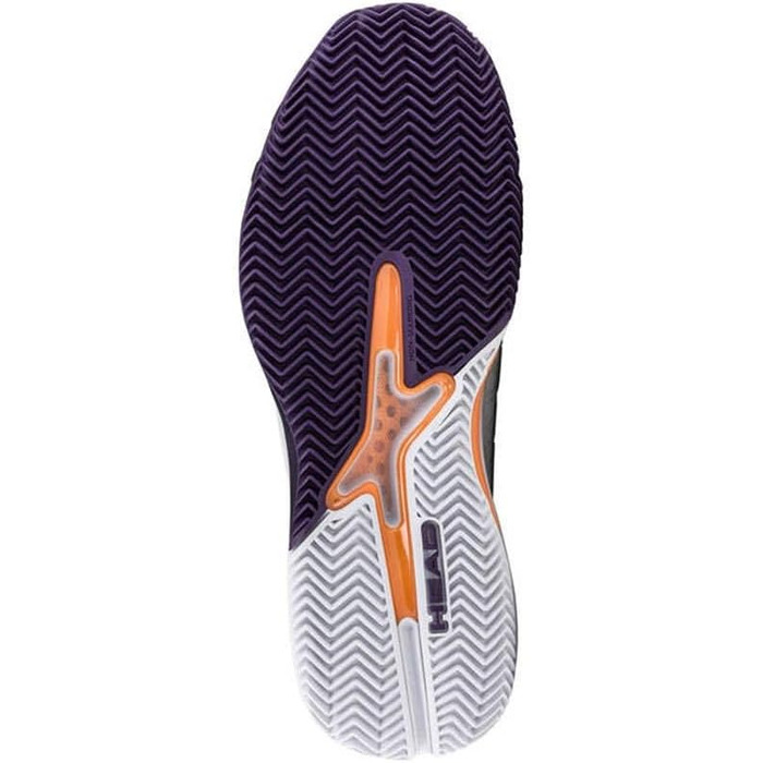 Кросівки футзалу HEAD Revolt Pro 5.0 Clay Men WHBK (43 EU, сіро-фіолетові)