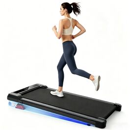 Бігова доріжка Walking Pad для дому з нахилом - електричний компактний тренажер Walkpad під стіл, чорний