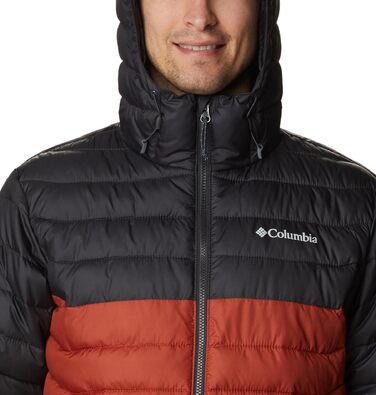 Чоловіча куртка Columbia Powder Lite з капюшоном, колір Warp Red Tiburón, розмір XL
