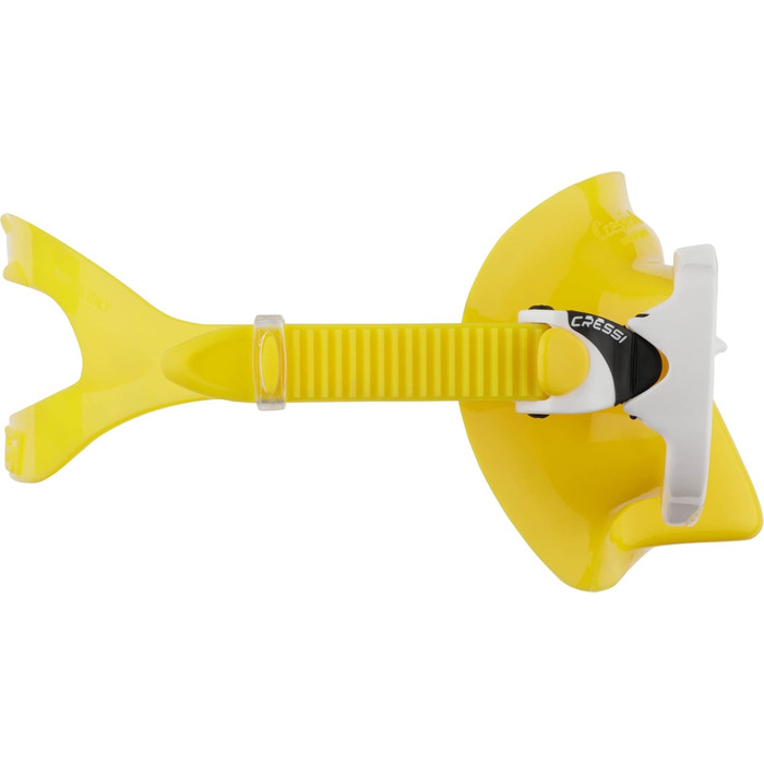 Маска для снорклінгу та дайвінгу Cressi Marea + трубка Cressi Mexico – універсальний розмір, жовто-білий колір