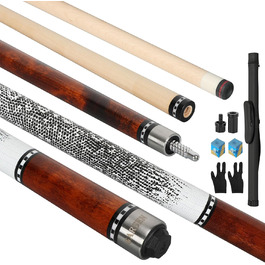 Більярдний кий GARSEN, 147.3 см, комплект з 4 шт, акорн-коричневий