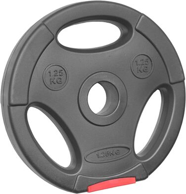 POWER-XTREME Диски для штанги 30/31 мм, пластик, пісок-бетон, з ручками, вибір ваги 1,25-15 кг