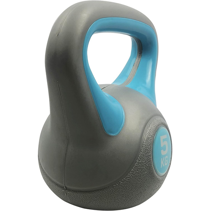 Гиря пластикова для фітнесу 5 кг, Kettlebell, універсальна