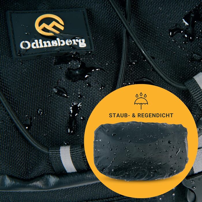 ODINSBERG 3L багатофункціональна водонепроникна сумка на кермо для мотоцикла, велосипеда, електровелосипеда, інструментів та багажу