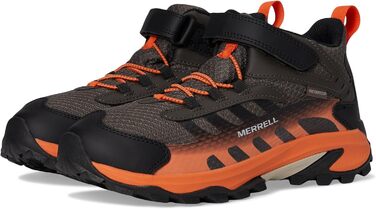 Черевики Merrell Moab Speed 2 Mid Waterproof з альтернативною застібкою (33 EU, Gunsmoke Orange)