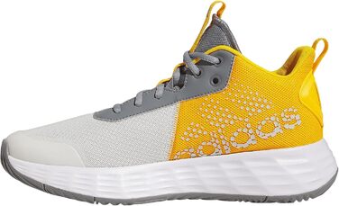 Кросівки баскетбольні adidas Own The Game 2.0 Lightmotion Mid сірі, жовті, чорні (46 2/3 EU)